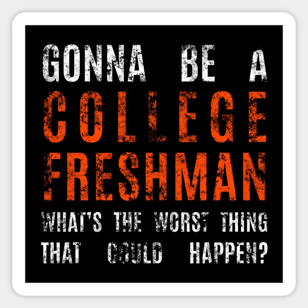 College Freshman Sticker by lowercasev